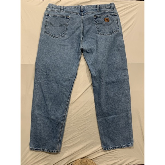 Vintage Carhartt Relaxed Fit Blue Jeans 40x32 B460‎ Workwear Denim USA Made - Picture 2 of 9
